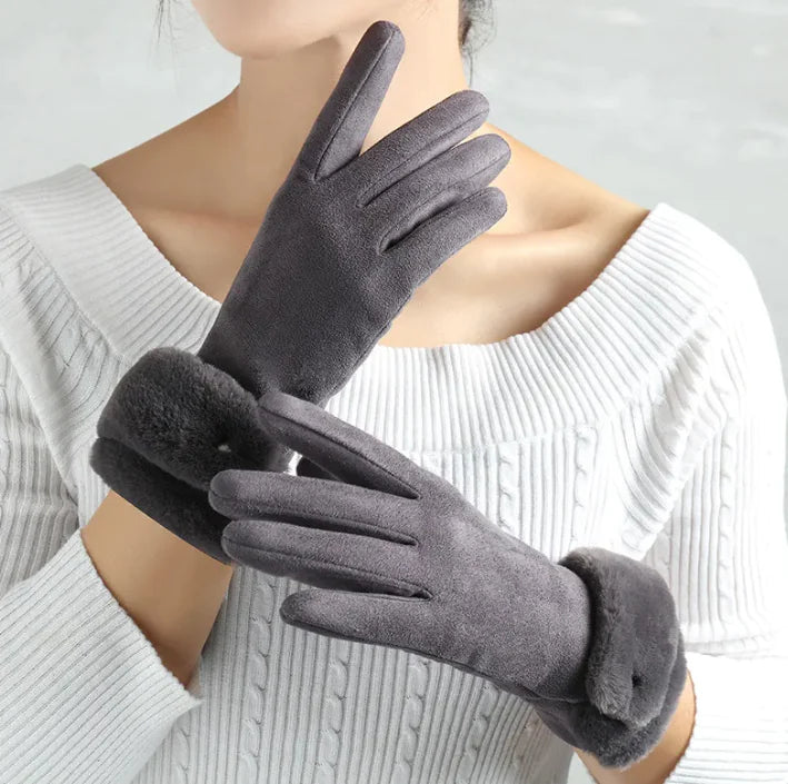 Guantes de Terciopelo, para Mujer