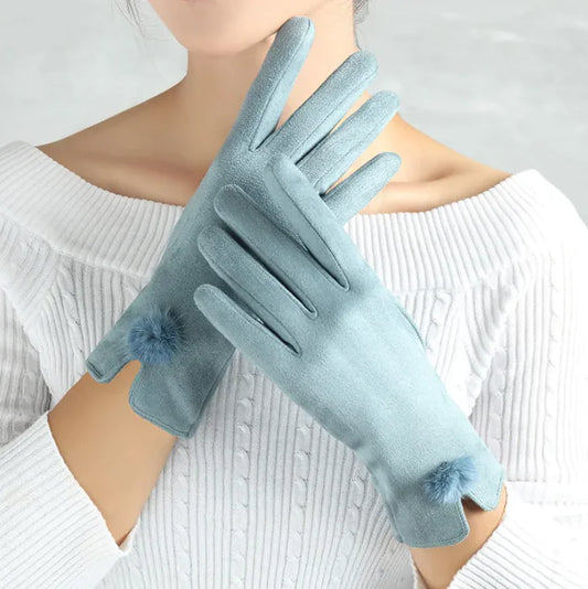 Guantes de Terciopelo, para Mujer
