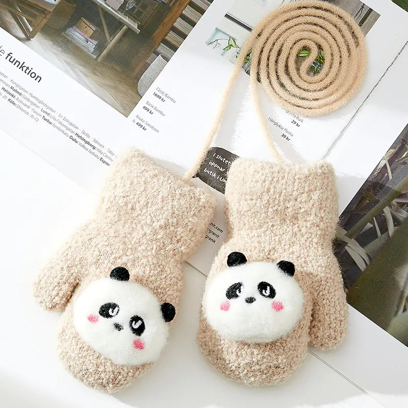 Manoplas de Invierno para Bebé, con Mascota