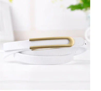 Cinturón de Moda para Mujer en Piel de Cocodrilo