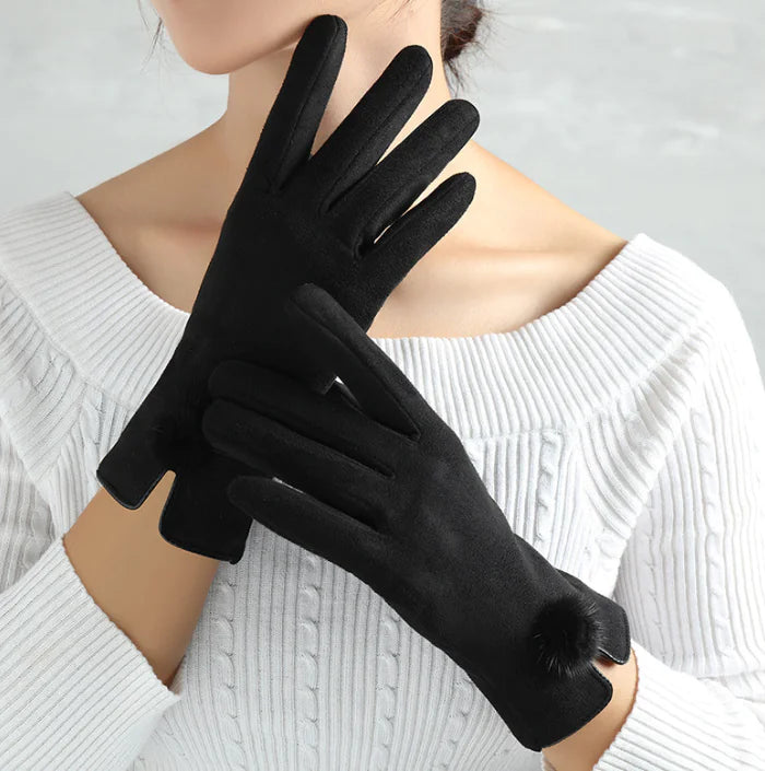 Guantes de Terciopelo, para Mujer