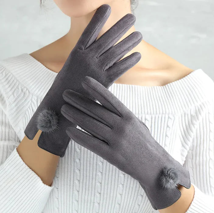 Guantes de Terciopelo, para Mujer