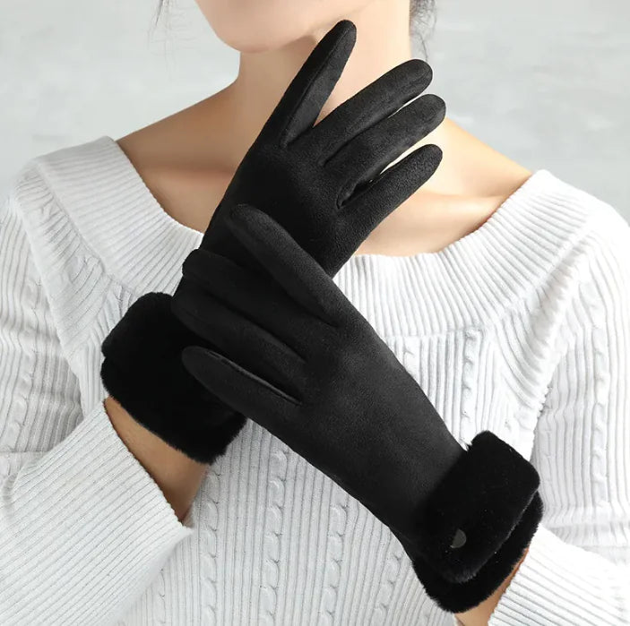 Guantes de Terciopelo, para Mujer