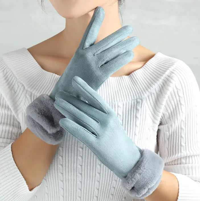 Guantes de Terciopelo, para Mujer